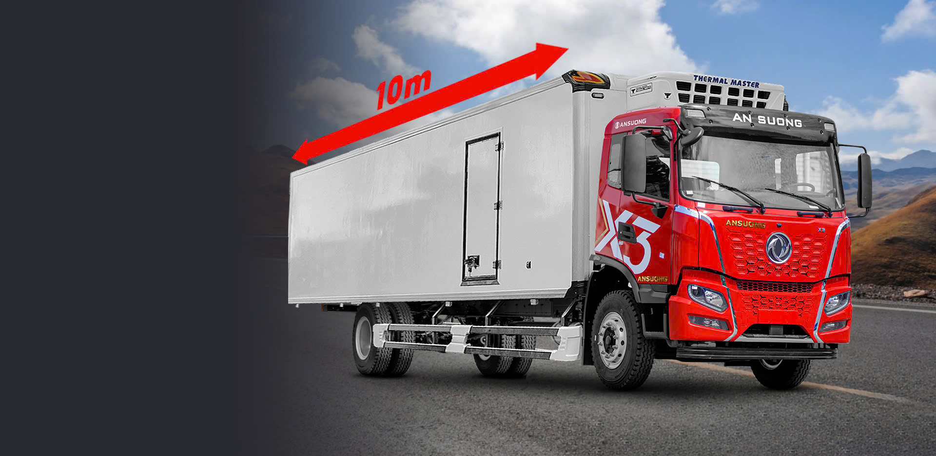 Xe tải Dongfeng X3 8 tấn thùng dài 10m