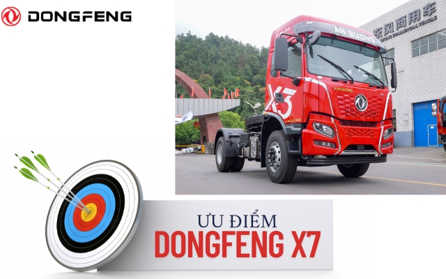 Giới thiệu ưu điểm xe đầu kéo Dongfeng X3 