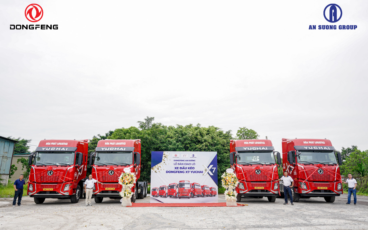 Bàn Giao Lô Xe Đầu Kéo Dongfeng X7 Cho Hòa Phát Logistics