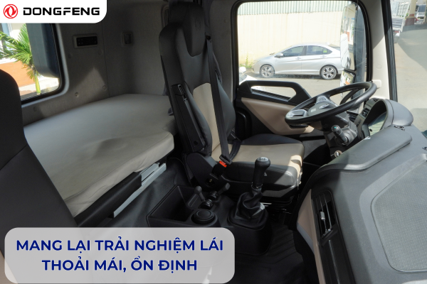 Ghế tài xế treo khí nén mang lại trải nghiệm thoải mái