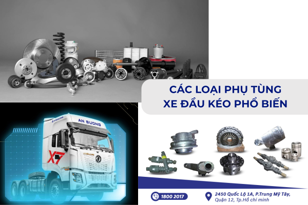 Các loại phụ tùng phổ biến của xe đầu kéo
