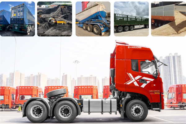 Ứng dụng đa dạng của xe đầu kéo Dongfeng 2 cầu