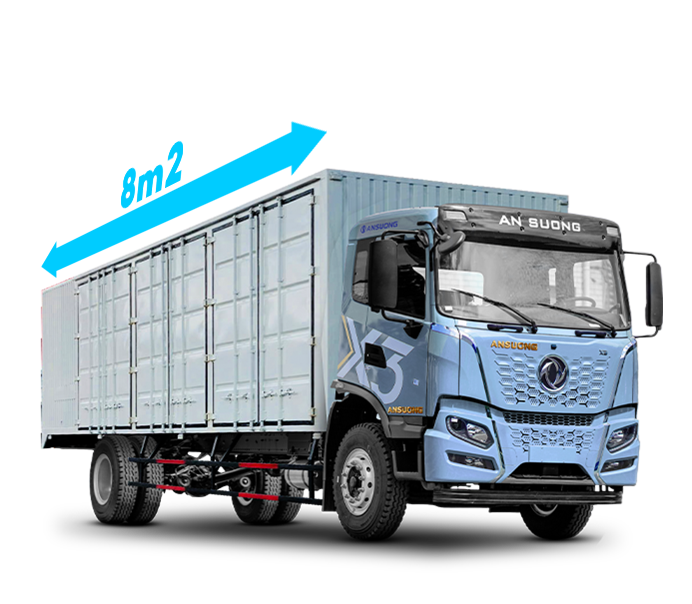 Xe tải Dongfeng X3 180HP thùng 8m2