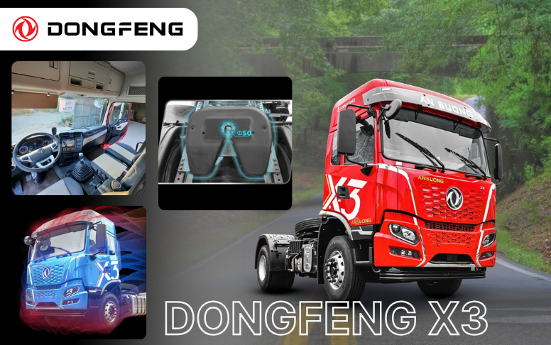 Xe đầu kéo Dongfeng X3 1 cầu 290HP